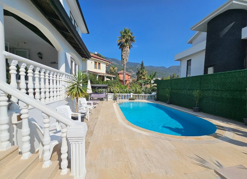 Villa with Extra Indoor Space on the Basement Level in Ovacik Fethiye