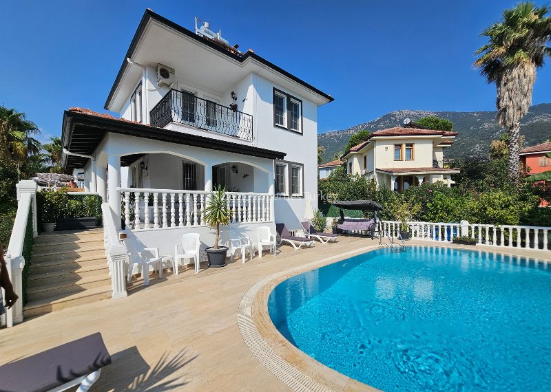 Villa with Extra Indoor Space on the Basement Level in Ovacik Fethiye