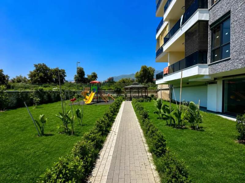 1+1 Furnished Apartment in Orange Complex in Oba Alanya