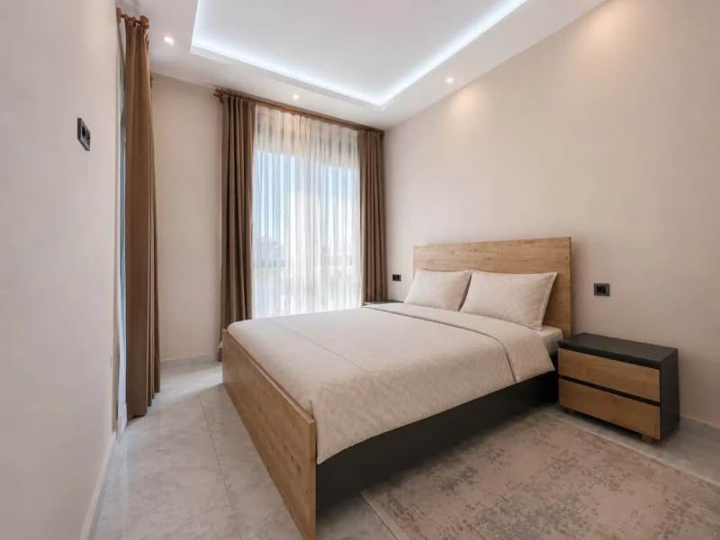 1+1 Furnished Apartment in Orange Complex in Oba Alanya