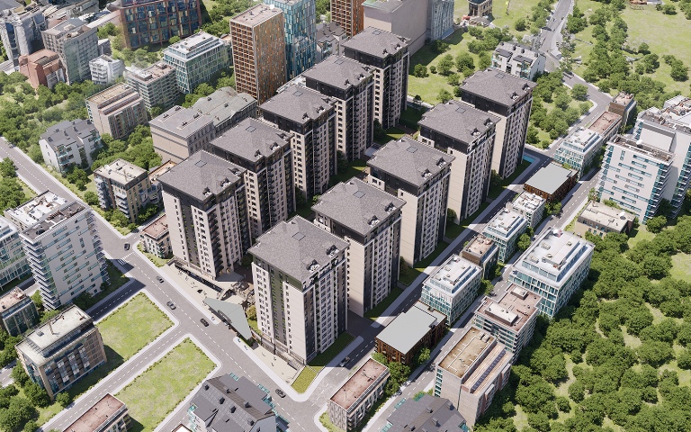 Apartments for Sale in The One Gunesli Project Istanbul Turkey