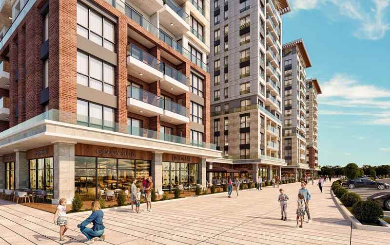 Flats for Sale on Mega Garden Park Zeytinburnu Istanbul
