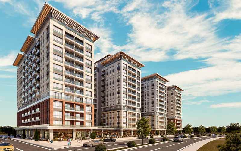 Flats for Sale on Mega Garden Park Zeytinburnu Istanbul
