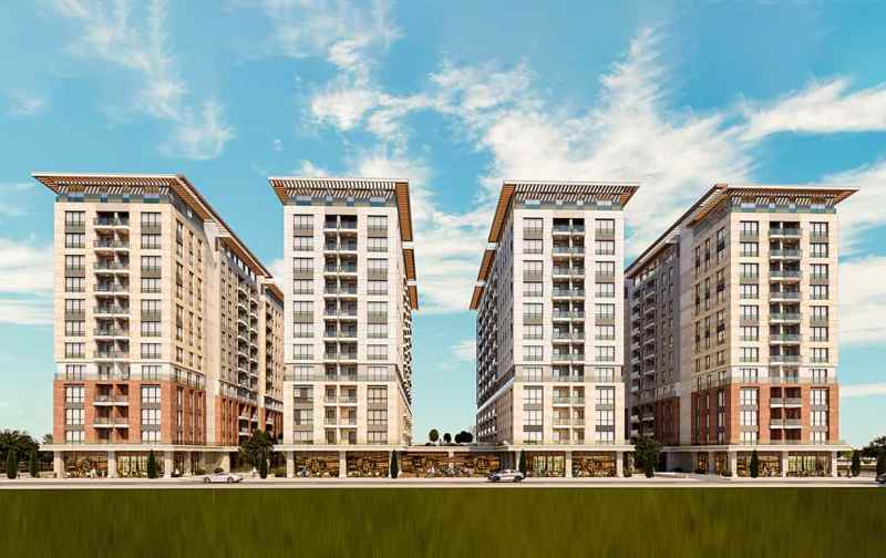 Flats for Sale on Mega Garden Park Zeytinburnu Istanbul