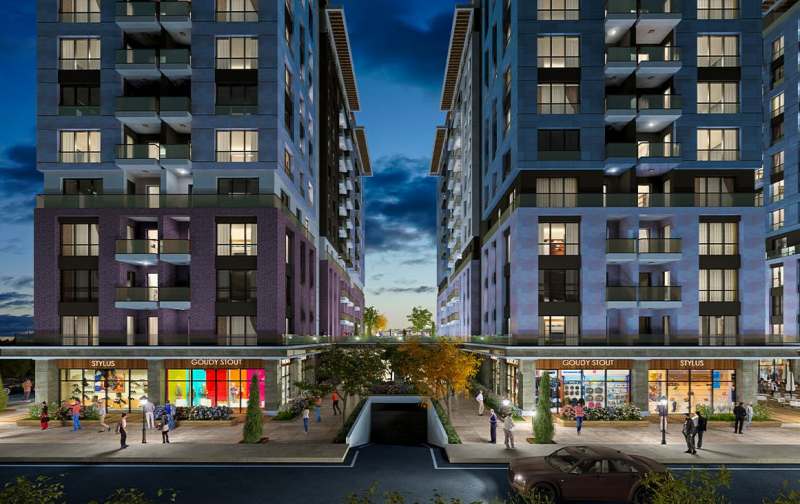 Flats for Sale on Mega Garden Park Zeytinburnu Istanbul