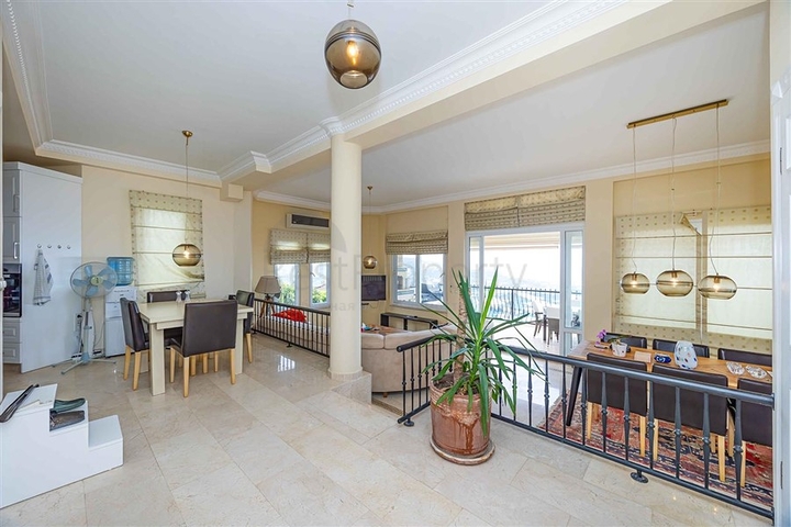 Fully Furnished 5 Bedroom Sea View Villa for Sale in Alanya