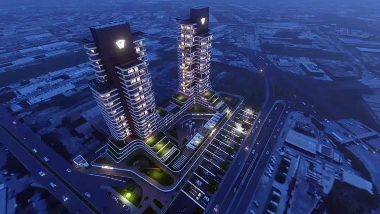 Modern Flats for Sale in Luxera Towers Project Basin Ekspress Istanbul