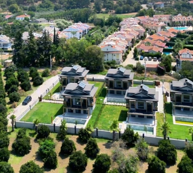 New 4 Bedroom Detached Villa for Sale in Yaniklar Fethiye Turkey