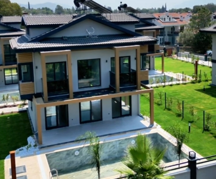New 4 Bedroom Detached Villa for Sale in Yaniklar Fethiye Turkey