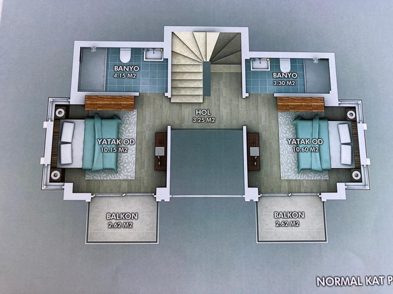 New 4 Bedroom Detached Villa for Sale in Yaniklar Fethiye Turkey