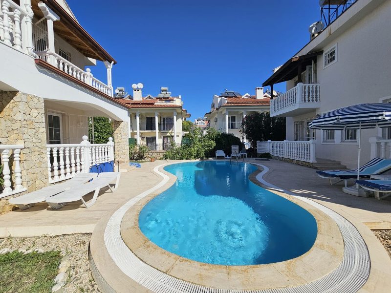 Semi-Detached House with Pool for Sale in Calis Beach Area Fethiye