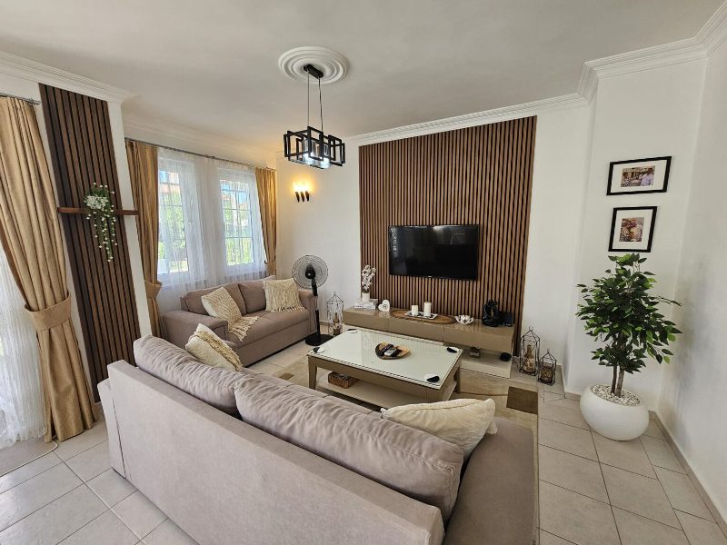 Semi-Detached House with Pool for Sale in Calis Beach Area Fethiye