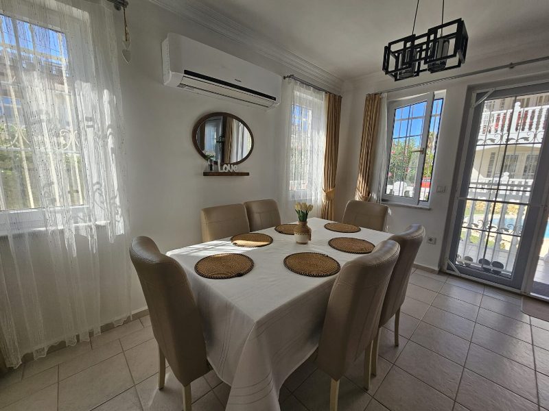 Semi-Detached House with Pool for Sale in Calis Beach Area Fethiye