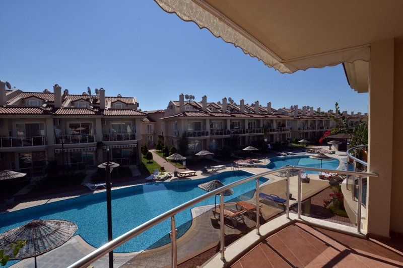 2 Bedroom Duplex for Long Term Rental in Sunset Beach Club by Popular Calis Beach, Fethiye Turkey