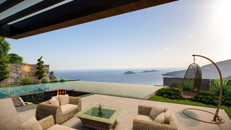 BaVadi Exclusive B; Luxury Sea view Villas for Sale in Kalkan Antalya