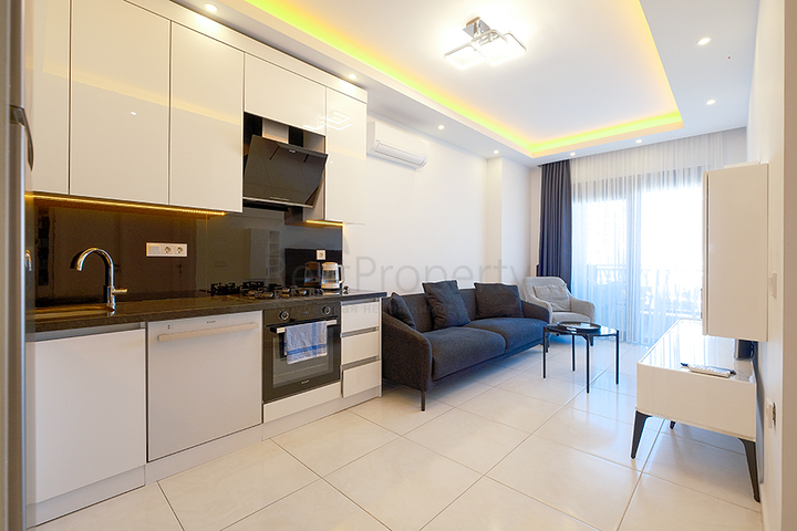 Fully Furnished One Bedroom Flat for Sale in Mahmutlar Alanya