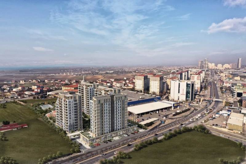 Modern Apartments for Sale in a new Development of Favorist Gol Evleri, Buyukcekmece area of Istanbul. Turkey.