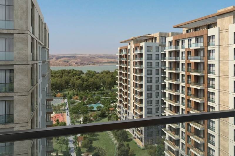 Modern Apartments for Sale in a new Development of Favorist Gol Evleri, Buyukcekmece area of Istanbul. Turkey.