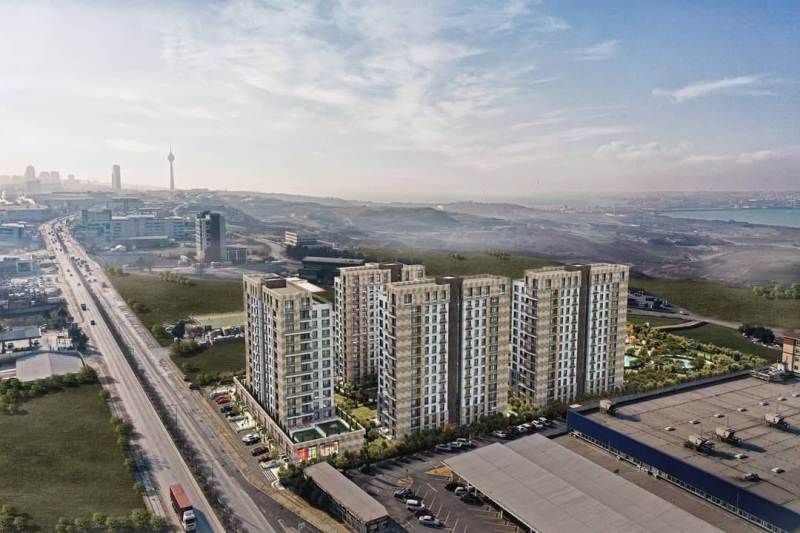 Modern Apartments for Sale in a new Development of Favorist Gol Evleri, Buyukcekmece area of Istanbul. Turkey.