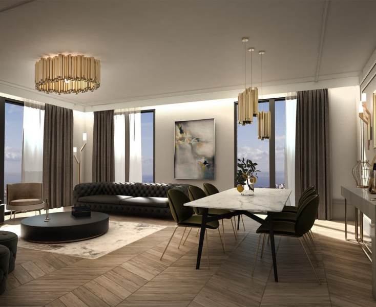 Modern Apartments for Sale in a new Development of Favorist Gol Evleri, Buyukcekmece area of Istanbul. Turkey.