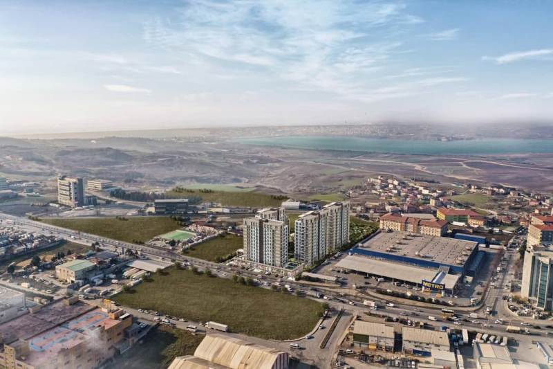 Modern Apartments for Sale in a new Development of Favorist Gol Evleri, Buyukcekmece area of Istanbul. Turkey.