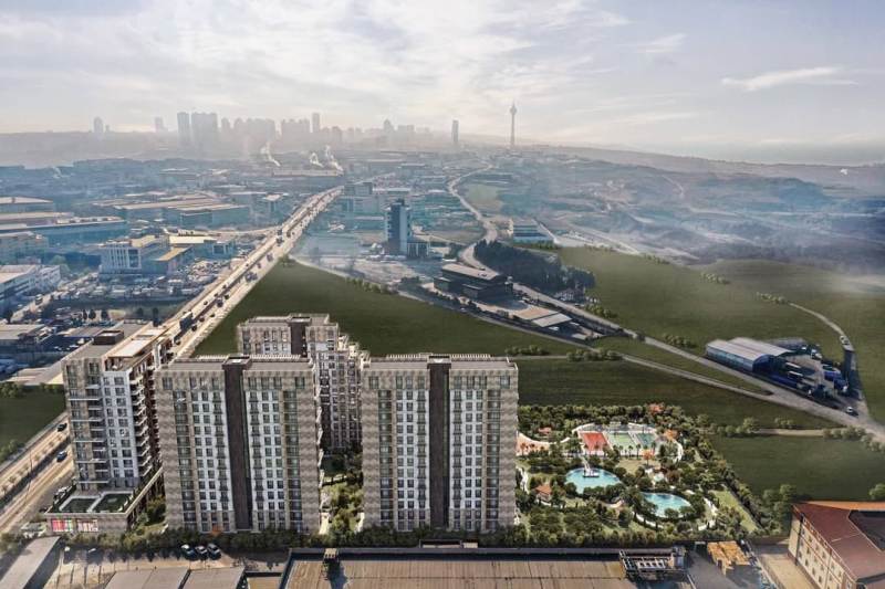Modern Apartments for Sale in a new Development of Favorist Gol Evleri, Buyukcekmece area of Istanbul. Turkey.