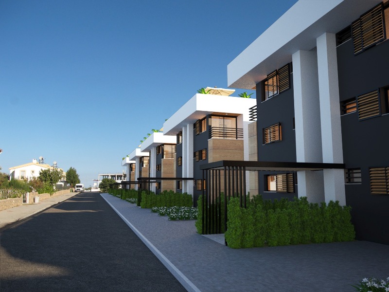 Modern 2 Bedroom Apartments for Sale in Karsiyaka North Cyprus