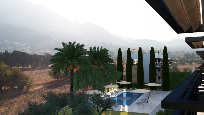 Modern 2 Bedroom Apartments for Sale in Karsiyaka North Cyprus
