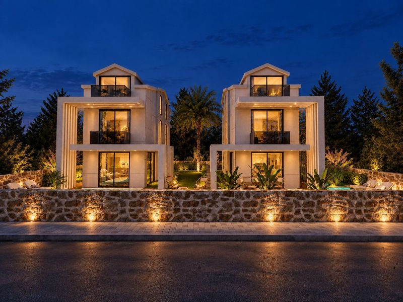 Modern Design Oludeniz Villas for Sale in Ovacik Area of Fethiye