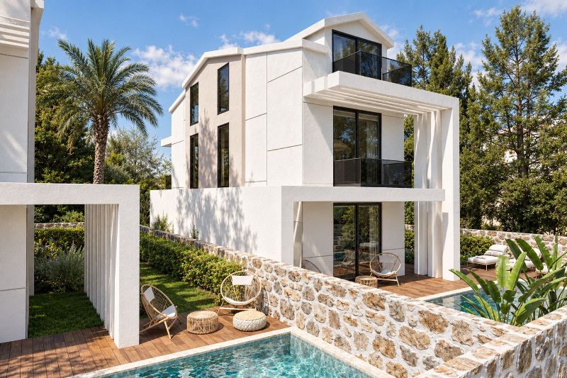 Modern Design Oludeniz Villas for Sale in Ovacik Area of Fethiye