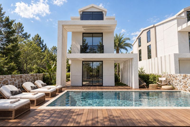 Modern Design Oludeniz Villas for Sale in Ovacik Area of Fethiye