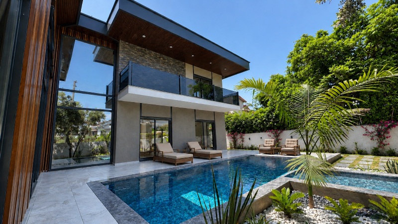 New Built 4 Bedroom Villa in Fethiye Akarca for Sale