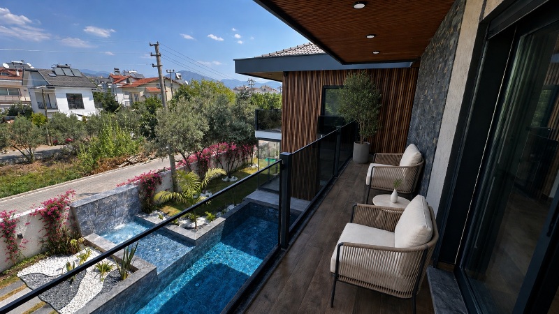 New Built 4 Bedroom Villa in Fethiye Akarca for Sale
