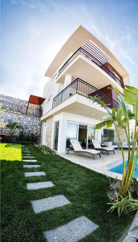 Sea View Properties for Sale in a Beachfront Complex in Bodrum Turkey