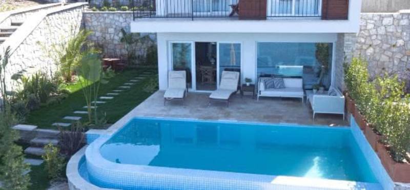 Sea View Properties for Sale in a Beachfront Complex in Bodrum Turkey