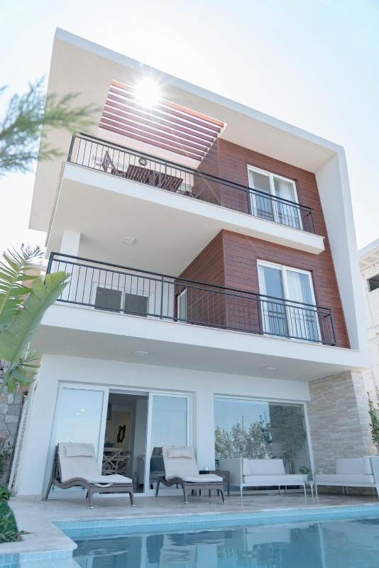 Sea View Properties for Sale in a Beachfront Complex in Bodrum Turkey