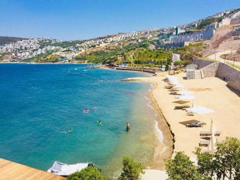 Sea View Properties for Sale in a Beachfront Complex in Bodrum Turkey