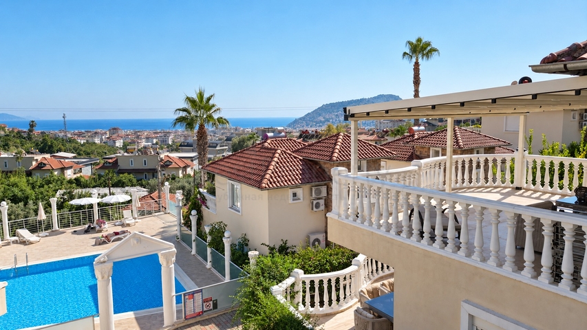 Sea View Resale Villa with 3 Bedroom for Sale in Alanya Tepe